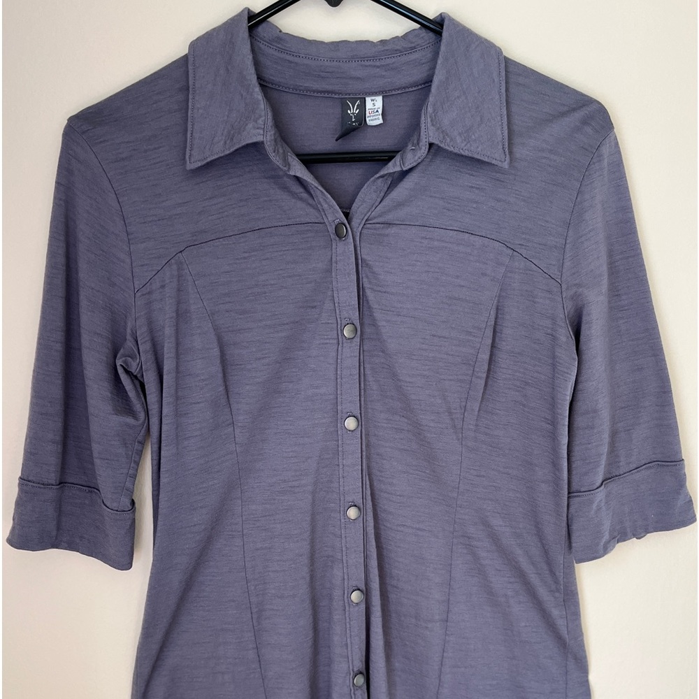 W’s Ibex Button Down 3/4 Sleeve, size small